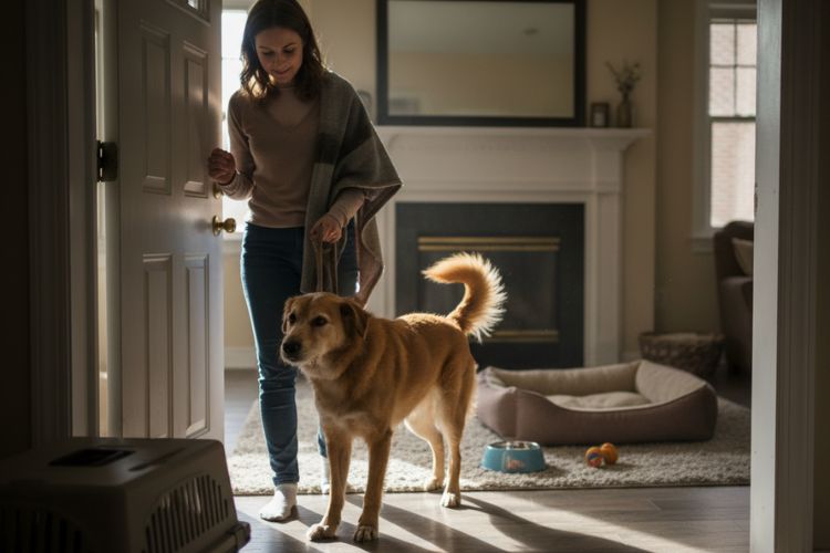 bringing home a rescue dog