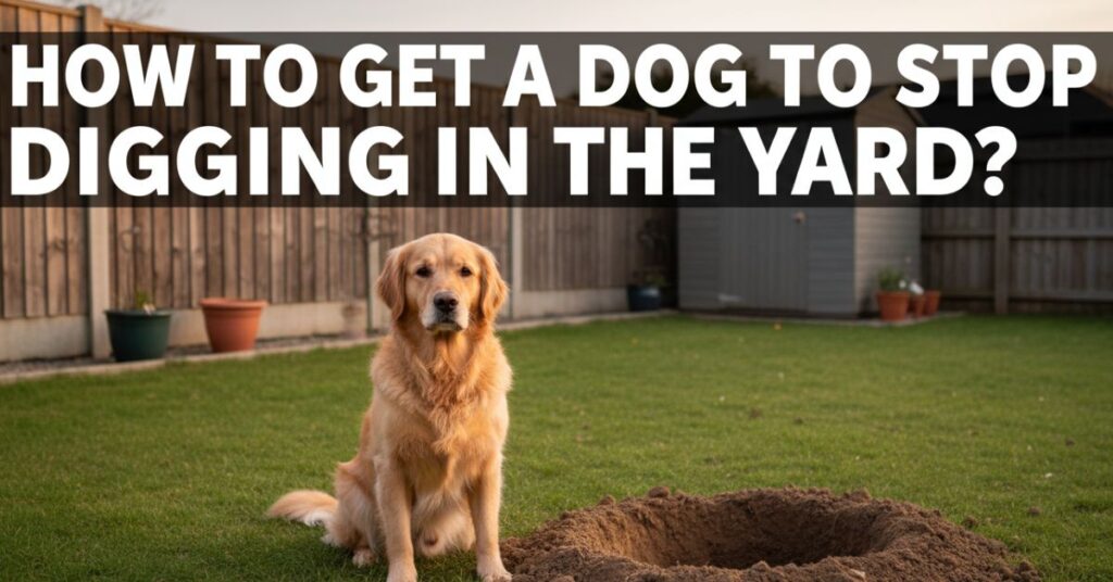 get dogs to stop digging